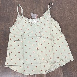NWT E&M Clothing Small polka dot tank